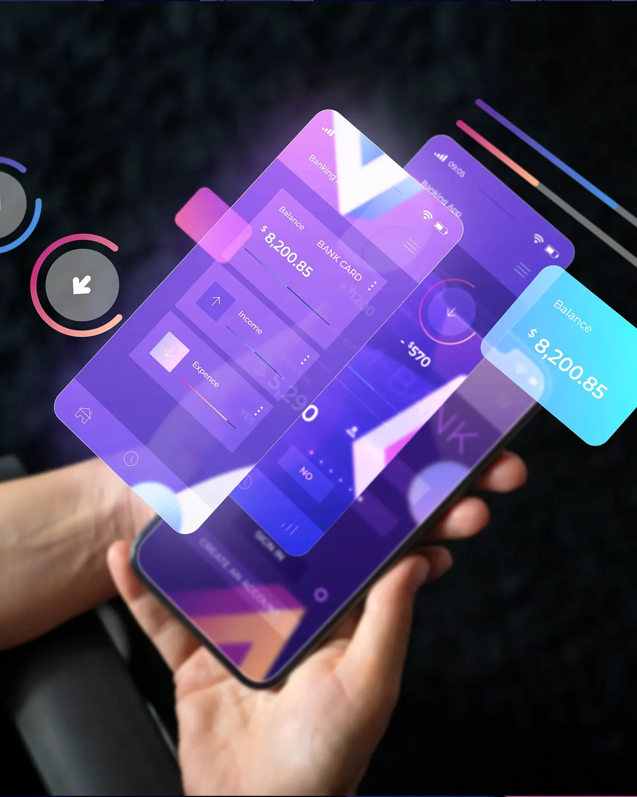 UI/UX design work by Fluxr Works